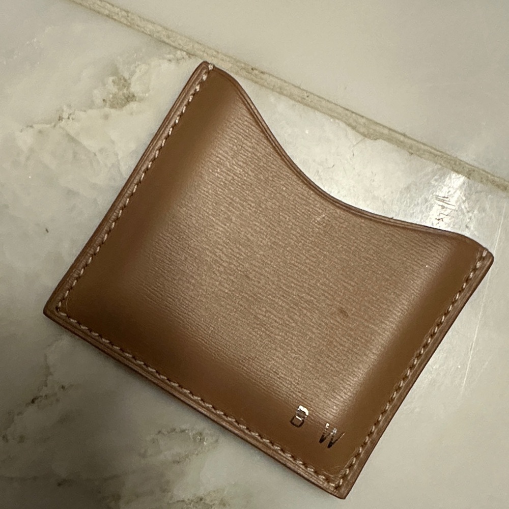 Tan Leather Card Holder